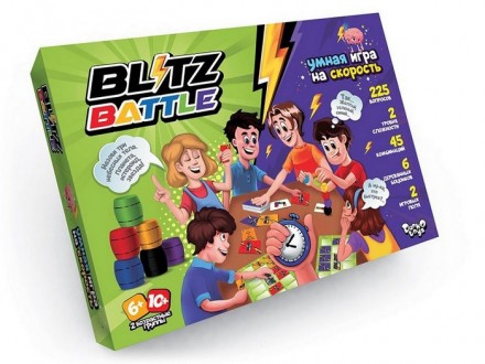 Гра настільна Blitz Battle Рос Danko Toys. Одесса. фото 1 Гра настільна Blitz Battle Рос Danko Toys. Одесса. фото 1