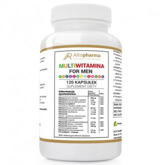 Витамины Altopharma мультивитамины для мужчин ADEK B C WEGE - 120 капс. Белая Церковь. фото 1 Витамины Altopharma мультивитамины для мужчин ADEK B C WEGE - 120 капс. Белая Церковь. фото 1