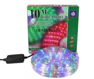 Гирлянда новогодняя светодиодная шланг 8м RGB HLV. Львов. фото 1 Гирлянда новогодняя светодиодная шланг 8м RGB HLV. Львов. фото 1