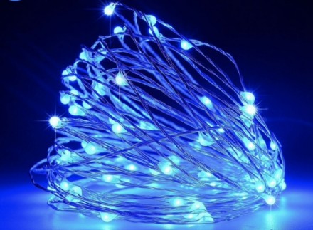Гирлянда светодиодная роса на батарейках Minerva 5 м, 50 LED Синий (hub_a4oq6w). Львів. фото 1 Гирлянда светодиодная роса на батарейках Minerva 5 м, 50 LED Синий (hub_a4oq6w). Львів. фото 1