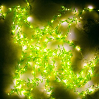 Гирлянда светодиодная Xmas на окно 200 Led 3.9м листья плакучей ивы Белый (hub_u. Львів. фото 1 Гирлянда светодиодная Xmas на окно 200 Led 3.9м листья плакучей ивы Белый (hub_u. Львів. фото 1