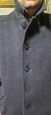 Продам мужское пальто темно-серого цвета в хорошем состоянии, не затертое. Тепло. . фото 6
