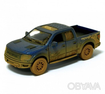 Машинка Kinsmart (KT5365WY) FORD F-150 SVT RAPTOR-SUPERCREW Mudy - уменьшенная к. . фото 1