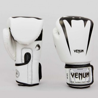 Перчатки боксерские Венум:
Материал: искусственная кожа (FLEX)
Цвет: Белый с ч. . фото 2