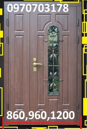 Двери входные под заказ с ковкой и уличным покрытием пленка Vinorit
Рама проф.т. . фото 7