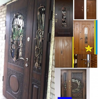 Двери входные под заказ с ковкой и уличным покрытием пленка Vinorit
Рама проф.т. . фото 9