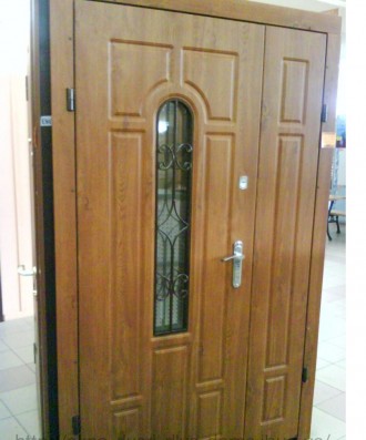 Двери входные под заказ с ковкой и уличным покрытием пленка Vinorit
Рама проф.т. . фото 8