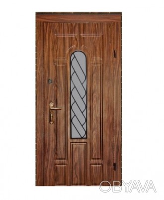 Двери входные под заказ с ковкой и уличным покрытием пленка Vinorit
Рама проф.т. . фото 1