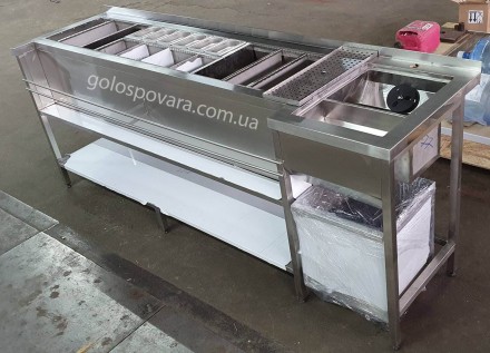 Барная станция 2200*600 с длинным отсеком для льда профессиональная. Київ. фото 1 Барная станция 2200*600 с длинным отсеком для льда профессиональная. Київ. фото 1