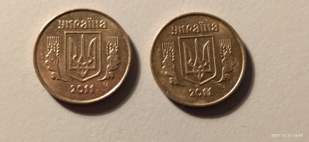 Монети України 10 коп. 2011 року немагнітні. Львов. фото 1 Монети України 10 коп. 2011 року немагнітні. Львов. фото 1