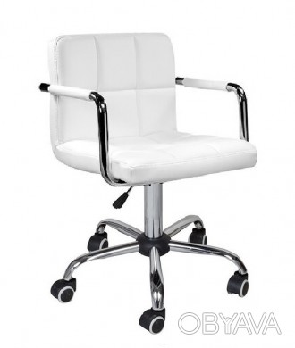 
Кресло мягкое, сиденье, материал экокожа, цвет белый, регулируется по высоте, ф. . фото 1