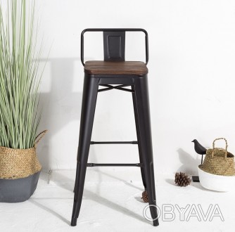 
Барный стул высокий, не поворачивается, материал металл крашенный с предварител. . фото 1