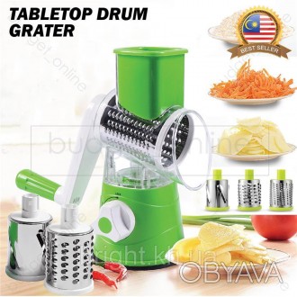 
Ручная овощерезка Tabletop Drum Grater Kitchen Master
Каждая хозяйка согласится. . фото 1