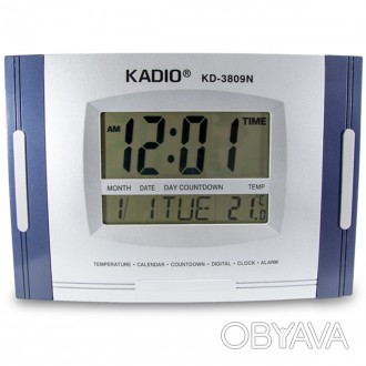 Электронные часы Kadio KD-3809N имеют электронное табло, на котором помимо време. . фото 1
