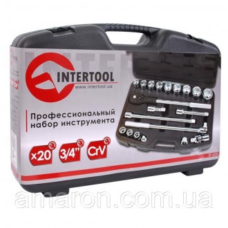 Профессиональный набор инструментов INTERTOOL ET-6023 включает 20 единиц, предна. . фото 4