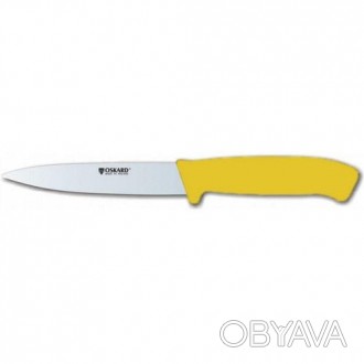 Нож кухонный L13cm Oskard NK040 желтая ручка