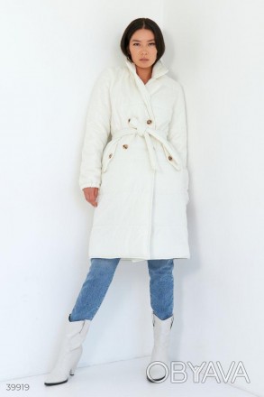 Доступные размеры: s, m, l Длинное пальто из плащевой ткани, которая придает изд. . фото 1