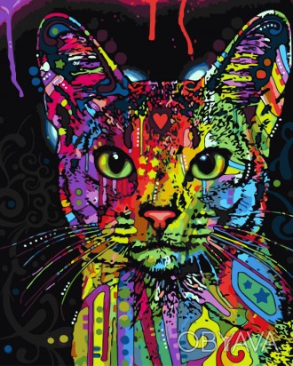Картина по номерам Абиссинская кошка, 40x50см, cложность 3Набор «Рисование по но. . фото 1