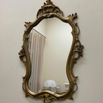 Старинное зеркало в стиле барокко. Золотая рама. Винтаж из Европы. 
В наличии в. . фото 2