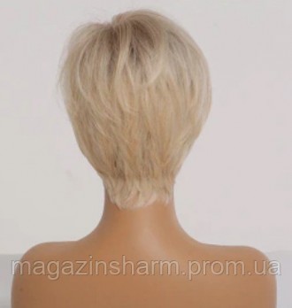 
	Парик блондинки короткий черный. Прекрасное качество парик делает его идеальны. . фото 3
