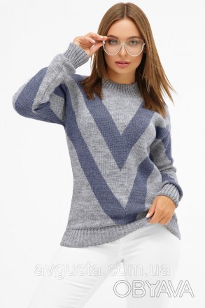 Вязаный женский свитер.
Размер универсальный 42-46.
Состав - 50% шерсть 50% акри. . фото 1