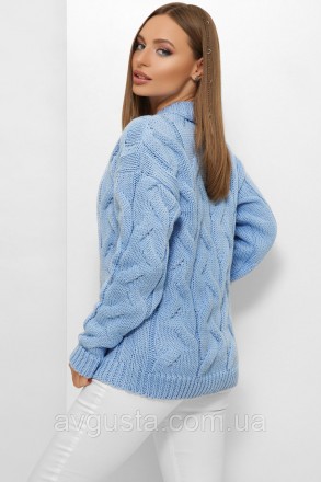 Вязаный женский свитер.
Размер универсальный 44-52.
Состав - 50% шерсть, 50% акр. . фото 3