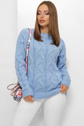 Вязаный женский свитер.
Размер универсальный 44-52.
Состав - 50% шерсть, 50% акр. . фото 2