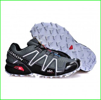 Кроссовки Salomon Speedcross 3 Серые Мужские Саломон (размеры: 41,42,43,44,45,46. Харьков. фото 1 Кроссовки Salomon Speedcross 3 Серые Мужские Саломон (размеры: 41,42,43,44,45,46. Харьков. фото 1