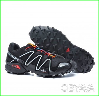 Мужские кроссовки в стиле Salomon Speedcross 3, сочетают в себе оригинальный диз. . фото 1