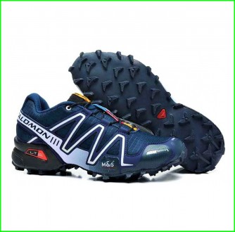 Кроссовки Salomon Speedcross 3 Синие Мужские Саломон (размеры: 41,42,43,44,45,46. Харьков. фото 1 Кроссовки Salomon Speedcross 3 Синие Мужские Саломон (размеры: 41,42,43,44,45,46. Харьков. фото 1