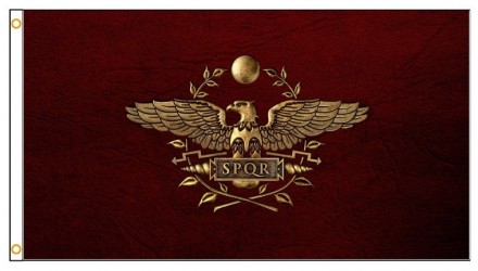 Прапор Римської Імперії SPQR. Прапор Сенат і народ Рима. Прапор римських легіонів 90x150 см. Київ. фото 1 Прапор Римської Імперії SPQR. Прапор Сенат і народ Рима. Прапор римських легіонів 90x150 см. Київ. фото 1