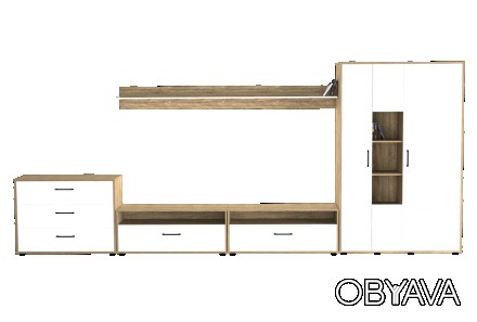 Стенка MILAN / Милан IDEA Дуб Античный