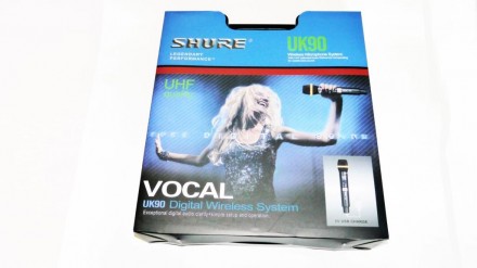 Радиосистема Shure UK90 база 2 радиомикрофона
Микрофон для вокала, пения, карао. . фото 4