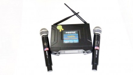 Радиосистема Shure UK90 база 2 радиомикрофона
Микрофон для вокала, пения, карао. . фото 3