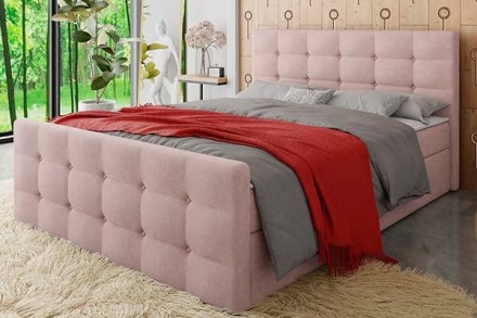Континентальная кровать Peregryn имеет модное мягкое и профилированное изголовье. . фото 7