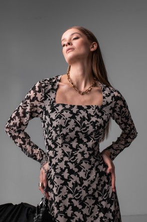 Женское платье Stimma Алегра. Это стильное платье с принтом станет превосходной . . фото 4