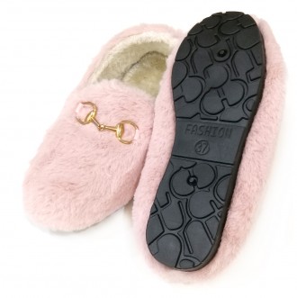 Тапочки мокасины женские розовые с мехом.
Домашняя обувь в интернет-магазине Mod. . фото 4
