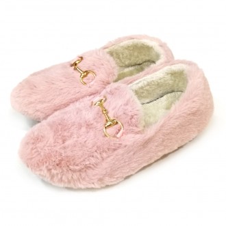 Тапочки мокасины женские розовые с мехом.
Домашняя обувь в интернет-магазине Mod. . фото 2