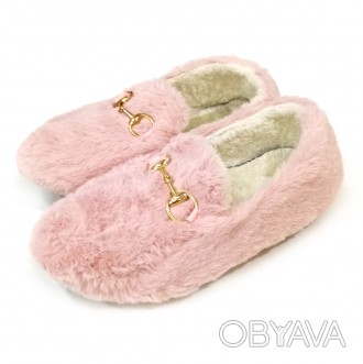 Тапочки мокасины женские розовые с мехом.
Домашняя обувь в интернет-магазине Mod. . фото 1
