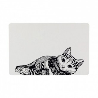 Коврик под миску Trixie Zentangle для котов Белый/Черный 44 х 28 см. Київ. фото 1 Коврик под миску Trixie Zentangle для котов Белый/Черный 44 х 28 см. Київ. фото 1
