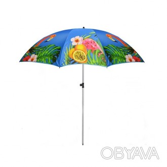 Зонт пляжный с наклоном Stenson "Фламинго"Зонтик Stenson для сада или пляжа боль. . фото 1