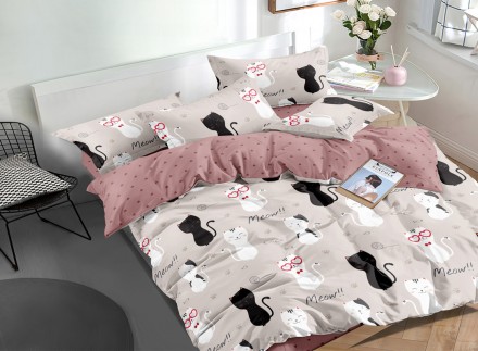 Постельное белье семейное ранфорс (18048) TM KRISPOL Украина. Харьков. фото 1