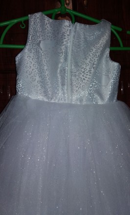 Детское нарядное платье "Краля" (белое / блеск) - праздничное моднейше. . фото 8