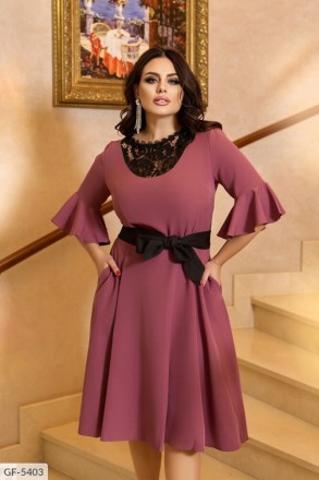 Коктейльное платье GF-5407
Арт.: GF-5407
Ткань:костюмка турецкая Цвет:черный,бут. . фото 2