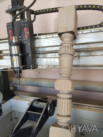 Кругло-фрезерный ЧПУ станок по дереву, токарный чпу.