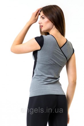Нежная и легкая женская футболка для фитнеса, отдыха и повседневной носки. Стиль. . фото 3