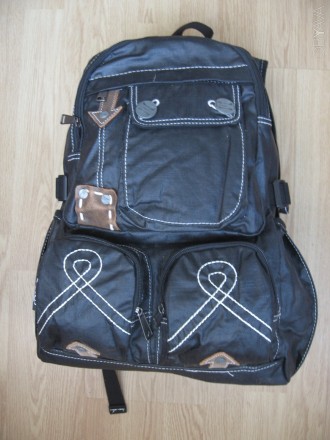 Рюкзак подростковый, парусиновый Olli (2) 
Материал – парусина/полиуритан. . фото 1