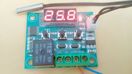 Программируемый терморегулятор W1209 предназначен для контроля и регулирования т. . фото 2