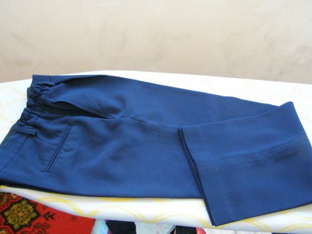 Темно-синего цвета в отличном состоянии : пиджак 134/72, жилет и брюки. Длина бр. . фото 8