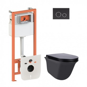 Набор Qtap инсталляция 4 в 1 с панелью смыва Nest (QT0133M425 + QT0111M11V1146MB. Київ. фото 1 Набор Qtap инсталляция 4 в 1 с панелью смыва Nest (QT0133M425 + QT0111M11V1146MB. Київ. фото 1
